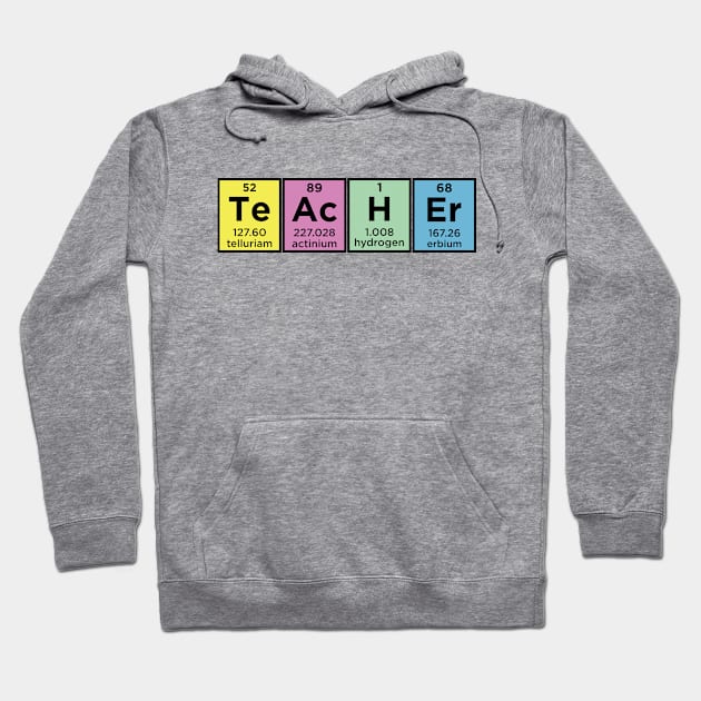 Teaching Teacher Periodic Table Cute School University Hoodie by Mellowdellow